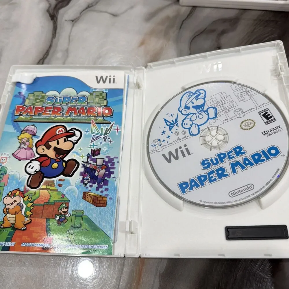 Super Paper Mario (Nintendo Selects Wii) - Authentic, Tested & Working - CIB